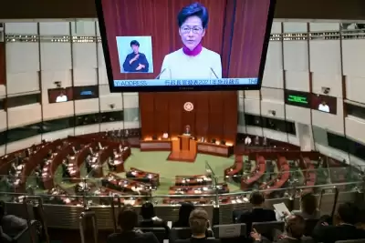 हांगकांग की प्रमुख प्रशासक कैरी लैम ने 2021 प्रशासनिक रिपोर्ट जारी की