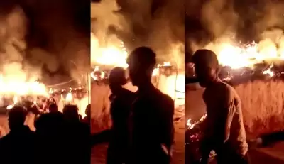 यूपी में आग में जिंदा जल गए पांच लोग