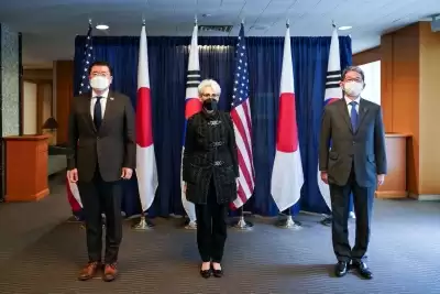अमेरिका, जापान ने दक्षिण कोरिया के साथ त्रिपक्षीय सहयोग के महत्व की पुष्टि की