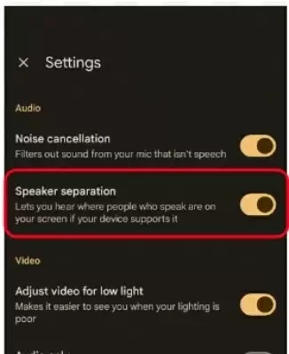 गूगल ने पिक्सल 7 डिवाइस के लिए मीट में स्पीकर सेपरेशन रिलीज किया