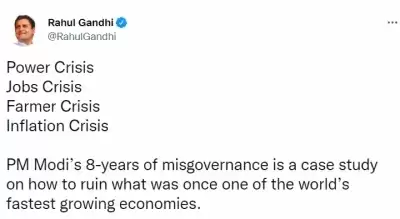 पीएम मोदी का 8 साल का कुशासन अर्थव्यवस्था को कैसे बर्बाद किया जाए, इस पर केस स्टडी : राहुल