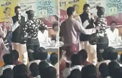 तृणमूल पंचायत सदस्य द्वारा डीए आंदोलन स्थल पर एआईएसएफ के सिद्दीकी पर हमला (लीड-1)