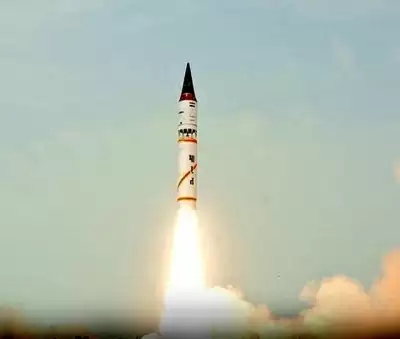 भारत ने मध्यम दूरी की बैलिस्टिक मिसाइल अग्नि-3 का सफल परीक्षण किया