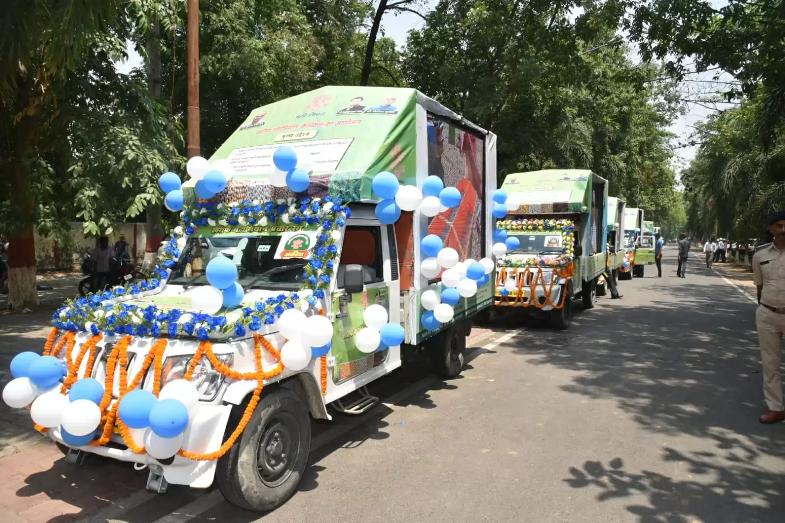 नीतीश ने की खरीफ महाभियान की शुरूआत,  प्रचार रथों को किया रवाना