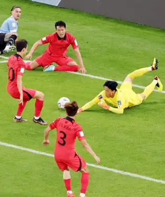 फीफा विश्व कप : दक्षिण कोरिया और उरूग्वे के बीच ड्रॉ रहा मैच