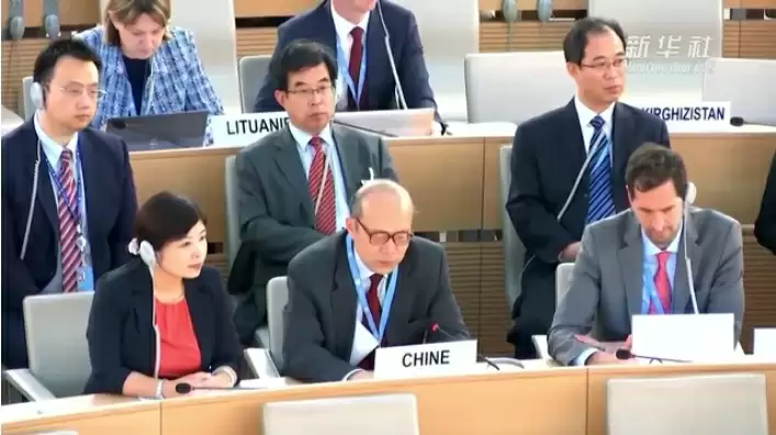 चीनी प्रतिनिधि ने मानवाधिकार परिषद में चीन का रुख स्पष्ट किया