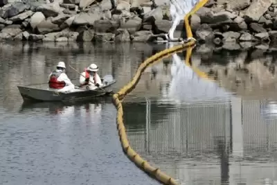 अधिकारियों ने कैलिफोर्निया तट पर तेल रिसाव का आकार घटाया