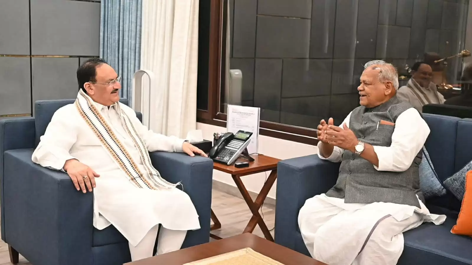 मांझी मिले नड्डा से, शाह से मुलाकात के बाद कर चुके हैं एनडीए में शामिल होने की घोषणा