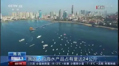 चीन का प्रति व्यक्ति समुद्री जल उत्पाद 24 किलो तक पहुंच गया