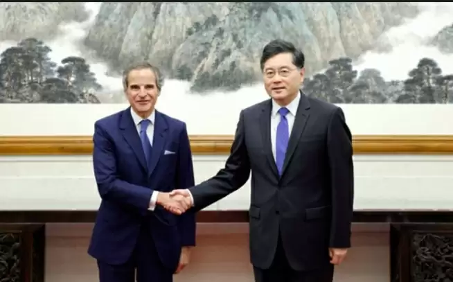 आईएईए के महानिदेशक ग्रॉसी से मिले छिन कांग