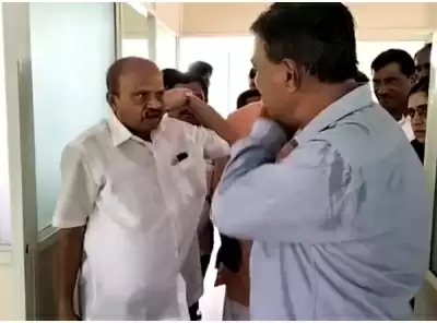 कर्नाटक में जद (एस) विधायक ने कॉलेज के प्रिंसिपल को थप्पड़ मारा