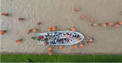 चीन के जियांग्शी प्रांत ने बाढ़ को लेकर हाई अलर्ट जारी किया