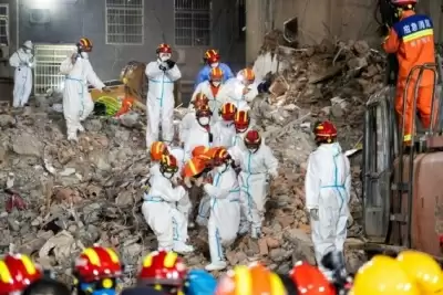 चीन में इमारत ढहने से 53 की मौत की पुष्टि
