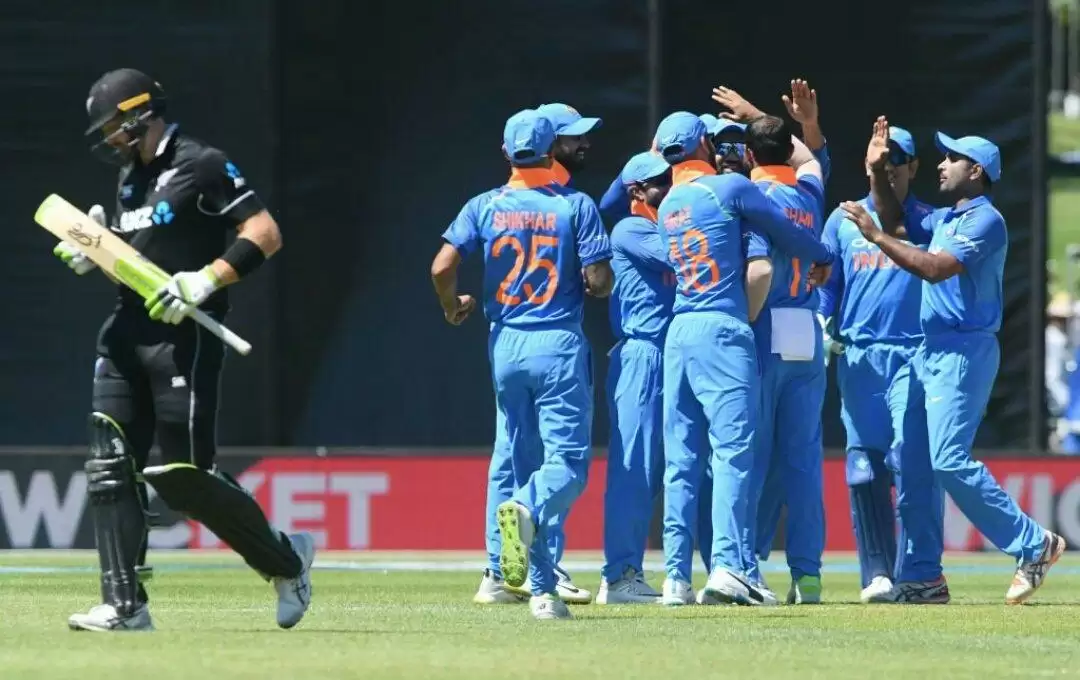 NZvIND Team India ने New Zealand को 157 रनों पर किया ढेर Rohit Sharma और Shikhar Dhawan मैदान में