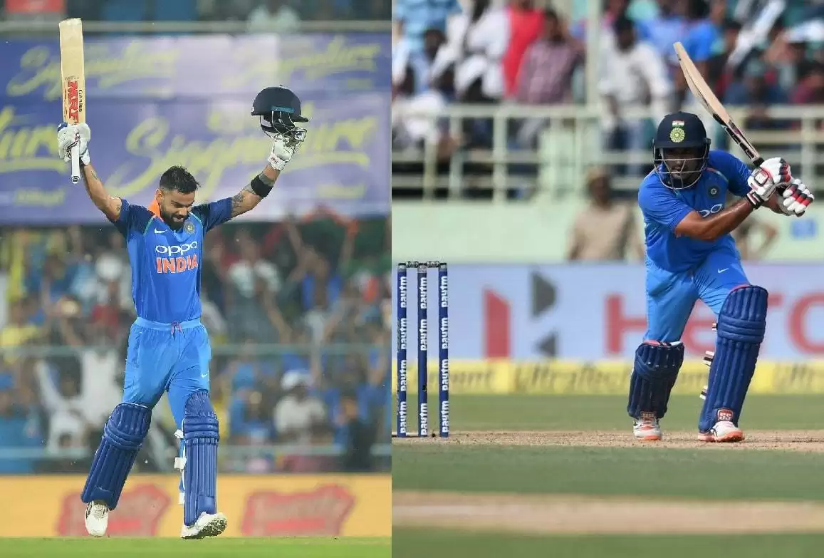 INDvsWI Virat और Rayudu का अर्धशतक Team India ने पूरे किये 150 रन