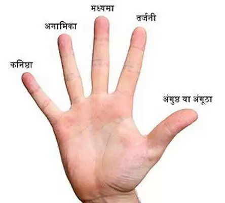 हाथ की पांचो उंगलियो का रहस्य जानिए