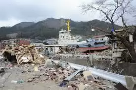 जापान में भूकंप के झटके के साथ आई सुनामी