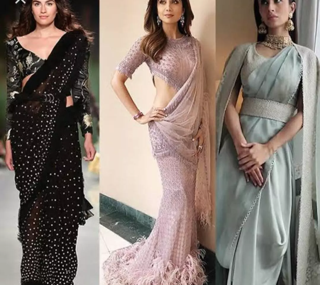 Fashion Tips : वेस्‍टर्न वियर vs साड़ी, यहां जानें कैसे पहनें दोनों एक साथ