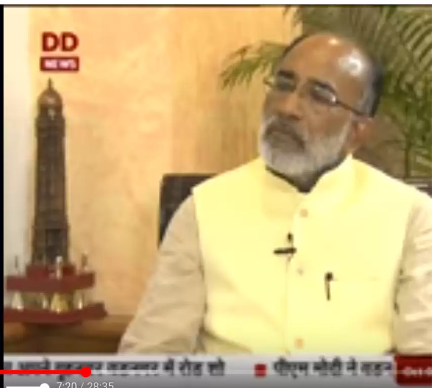 Potential in Tourism special interview telecasted on dd news of union minister K J Alphonse