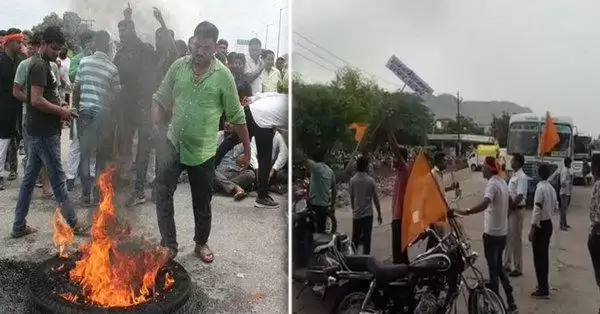 bharat bandh में बिहार में बीजेपी और जेडीयू के दफ्तरों के बाहर विरोध प्रदर्शन