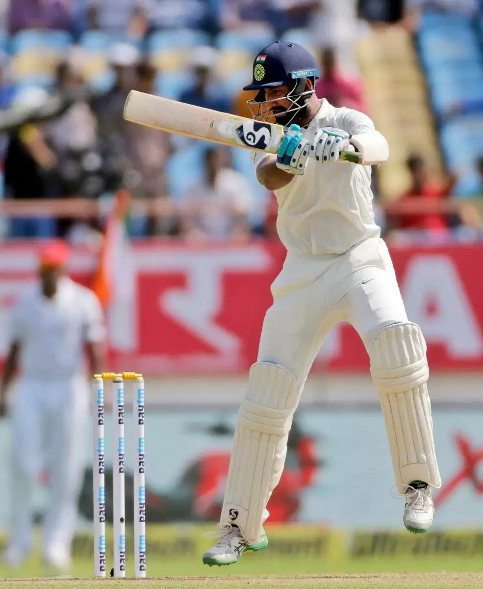 INDvWI Team India का 212 रनों पर दूसरा विकेट गिरा