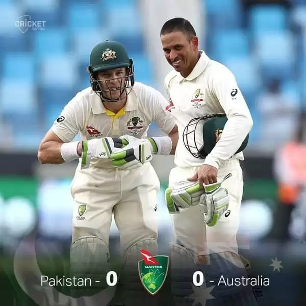 PAKvAUS Usman Khwaja का शतक Pakistan और Australia 1st Test match हुआ ड्रा