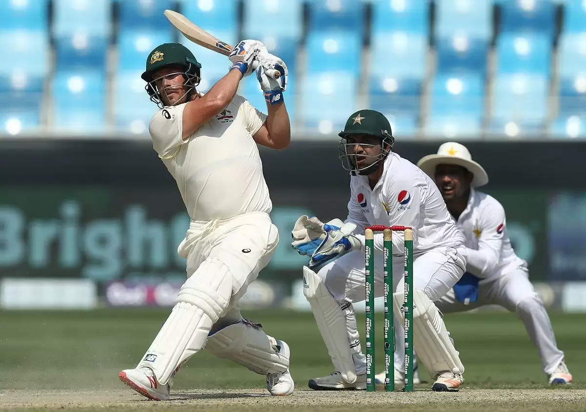 PAKvsAUS Aaron Finch ने टेस्ट मैच में अपना पहला अर्धशतक पूरा किया