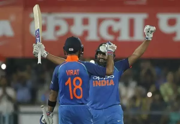 INDvsWI Rohit Sharma और Virat Kohli के शतकों की बदौलत India ने West Indies को 8 विकेट से हराया
