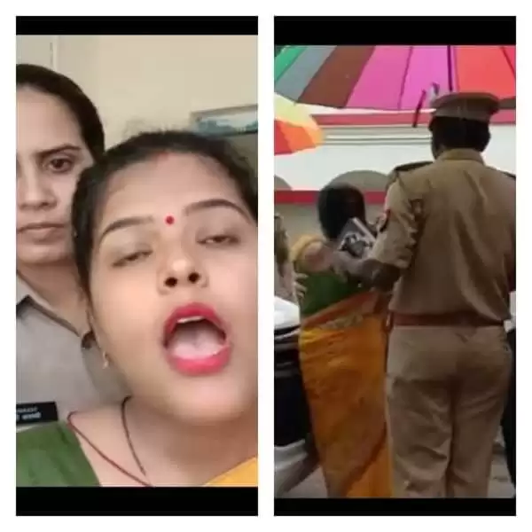 महिला पुलिस कप्तान से मिलने को चिल्लाती रही साहब गाड़ी से ही नही उतरे