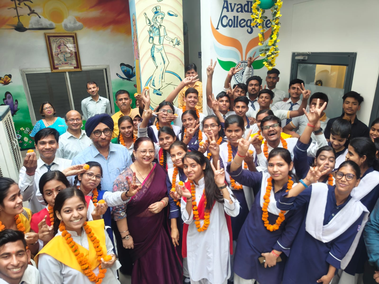 3 intermediate and 4 high school students scored more than 90 percent marks, the exam result was 100 percent.