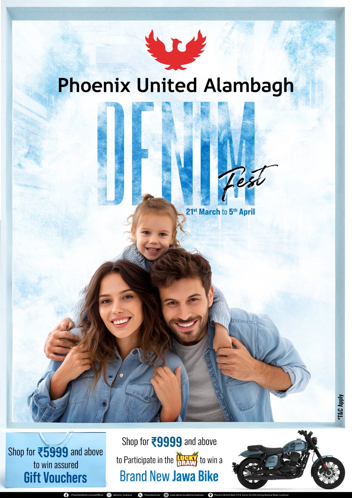 फ़ीनिक्स यूनाइटेड लखनऊ में शुरू हुआ डेनिम का जश्न , स्टाइल, ऑफर्स और सरप्राइज से भरा &lsquo;डेनिम फेस्ट&rsquo;