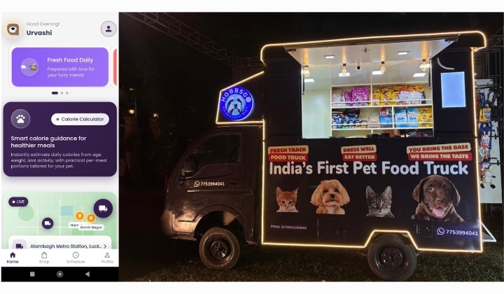 AI-Driven Route Optimization The core of this revolution lies in its Predictive Routing. Instead of traditional delivery paths, the truck uses advanced algorithms to analyze pet population density and community requirements. This AI integration ensures that the vehicle is at the right place at the right time, maximizing the freshness of the meals delivered.  Smart-Select Personalization Recognizing that every pet has unique dietary needs, HobbsGo On Wheels features Smart-Select Personalization. Pet owners can input their pets' specific data, such as daily calorie requirements and health goals, into the system. The AI then generates:  Custom Nutrition Plans: Tailored specifically to the breed, age, and activity level.  Data-Driven Toppers: Gourmet, nutrient-rich additions designed to enhance standard kibble and boost overall health.  The Digital Experience: Real-Time Tracking Officially hit the streets on April 4, 2026, the service is backed by a dedicated mobile application. Through this app, pet parents across Lucknow can track the truck&rsquo;s live location in real-time, making it easier than ever to grab fresh food during its neighborhood stops.  A New Standard for Pet Care HobbsGo On Wheels is more than a convenience; it represents a shift toward data-driven pet health. By combining European software expertise with a passion for animal welfare, founders Urvashi and Kshitij are setting a high bar for the Indian pet food industry.