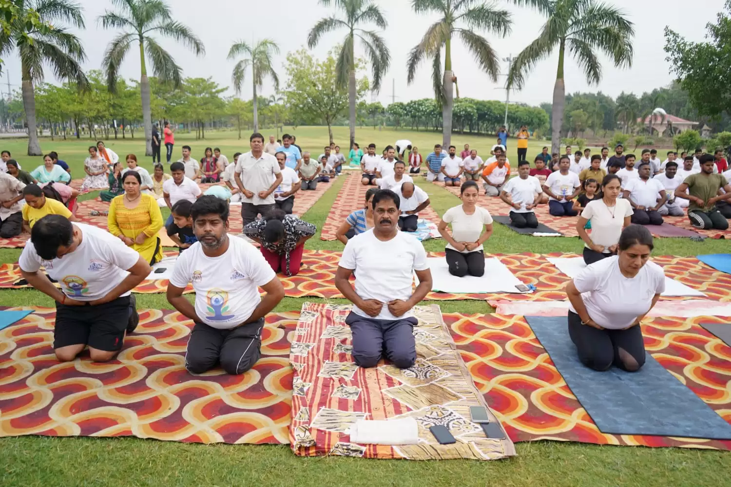 Yoga in janeswar mishra park 