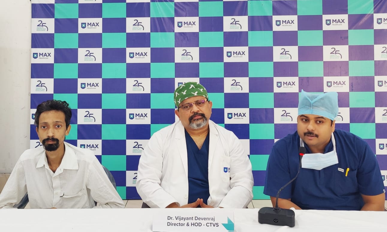 A young patient's 8 cm aortic tear was successfully treated with 'Frozen Elephant Trunk' surgery at Max Hospital, Lucknow.
