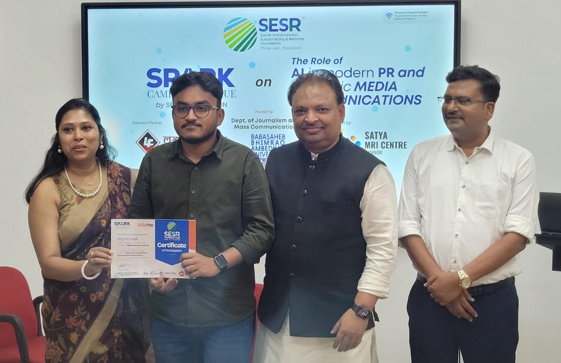 From Newsrooms to Narratives: AI Takes Focus at SPARK Dialogue in BBAU Lucknow by SESR Foundation