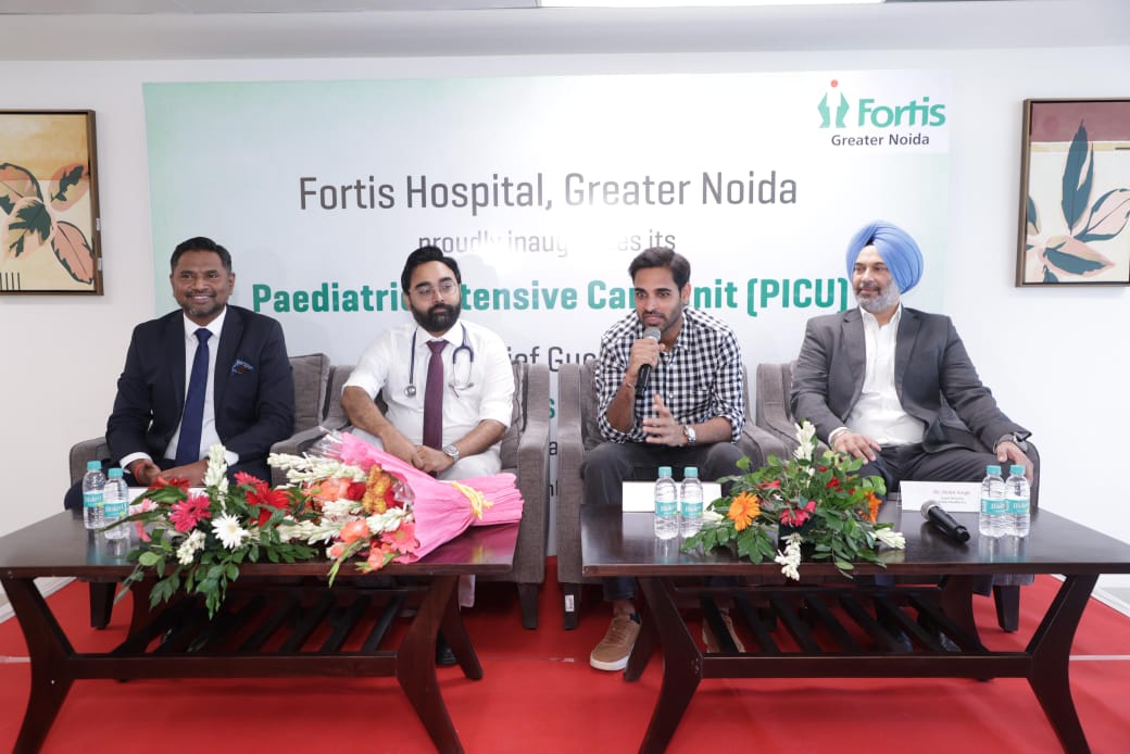 Indian cricketer Bhuvneshwar Kumar inaugurates state-of-the-art PICU at Fortis Greater Noida