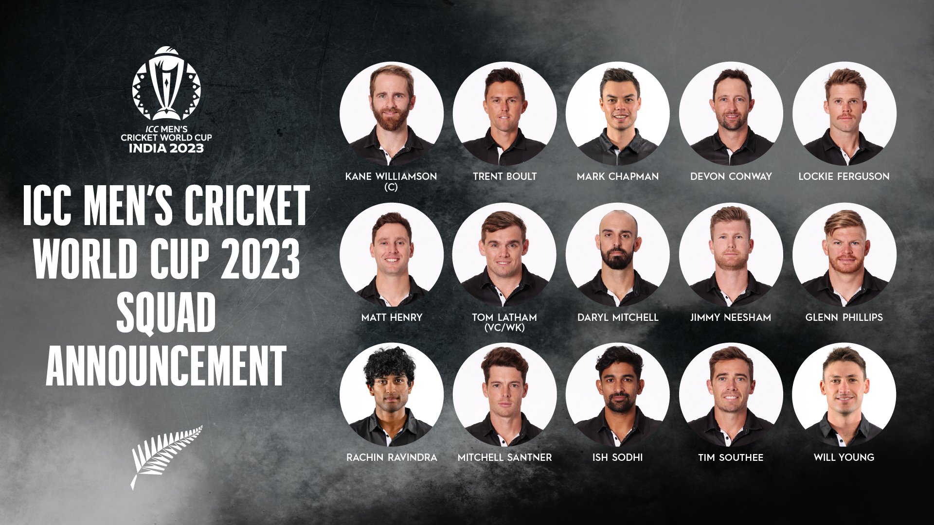 ICC Mens Cricket World Cup 2023 : New Zealand 