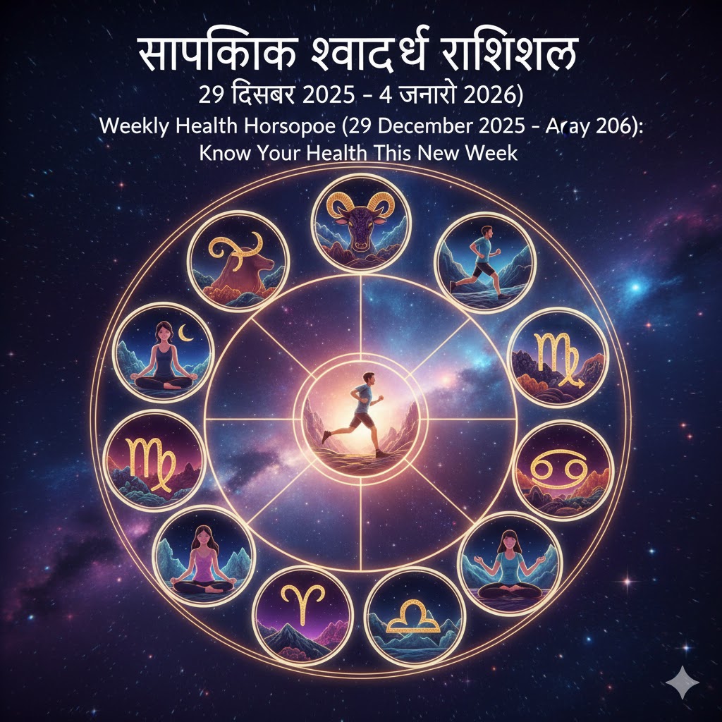 मेष राशि (Aries)  इस सप्ताह आपको अपने शरीर को पर्याप्त आराम देना बेहद जरूरी होगा। नींद की कमी आपके स्वास्थ्य पर असर डाल सकती है। खुद के लिए समय निकालें और ऐसी गतिविधियां करें जो मन और शरीर दोनों को तरोताजा रखें।  वृषभ राशि (Taurus)  स्व-देखभाल इस सप्ताह आपके लिए प्राथमिकता रहेगी। योग, हल्की एक्सरसाइज या पसंदीदा हॉबी से मन को सुकून मिलेगा। यदि पहले से कोई स्वास्थ्य समस्या है तो लापरवाही न करें और विशेषज्ञ की सलाह अवश्य लें।  मिथुन राशि (Gemini)  मानसिक तनाव और बेचैनी से बचने की आवश्यकता है। ध्यान, प्राणायाम या गहरी सांस लेने के अभ्यास से आपको राहत मिलेगी। खुद को ज्यादा दबाव में न डालें।  कर्क राशि (Cancer)  यह सप्ताह भावनात्मक रूप से मजबूत होने के साथ-साथ शारीरिक स्वास्थ्य सुधारने के लिए भी अनुकूल है। नई फिटनेस रूटीन या संतुलित डाइट अपनाने का यह सही समय है।  सिंह राशि (Leo)  सक्रिय रहना आपके स्वास्थ्य के लिए लाभकारी रहेगा। हल्की वॉक, योग या स्ट्रेचिंग को दिनचर्या में शामिल करें। साथ ही शरीर को पर्याप्त आराम देना भी न भूलें।  कन्या राशि (Virgo)  स्वस्थ जीवनशैली अपनाने का यह उत्तम समय है। संतुलित आहार, नियमित व्यायाम और तनाव से दूरी बनाए रखें। शरीर के संकेतों को समझें और जरूरत पड़ने पर आराम को प्राथमिकता दें।  तुला राशि (Libra)  इस सप्ताह खान-पान और नींद पर विशेष ध्यान दें। संतुलित दिनचर्या आपको ऊर्जावान बनाए रखेगी और काम पर फोकस करने में मदद करेगी।  वृश्चिक राशि (Scorpio)  मानसिक स्वास्थ्य की अनदेखी न करें। यदि मन भारी या तनाव महसूस हो रहा है तो अपनों से बात करें या जरूरत पड़े तो प्रोफेशनल मदद लेने में संकोच न करें।  धनु राशि (Sagittarius)  सप्ताह के मध्य में तनाव या चिंता महसूस हो सकती है। आत्मसम्मान और मानसिक संतुलन बनाए रखने के लिए ध्यान और रिलैक्सेशन जरूरी रहेगा।  मकर राशि (Capricorn)  लक्ष्यों पर फोकस बनाए रखें लेकिन स्वास्थ्य की कीमत पर नहीं। सप्ताह के अंत में तनाव बढ़ सकता है, इसलिए आरामदायक गतिविधियों के लिए समय निकालें और खुद को ब्रेक दें।  कुंभ राशि (Aquarius)  हल्का मानसिक दबाव महसूस हो सकता है। योग, ध्यान और प्रकृति के साथ समय बिताना आपको राहत देगा। सप्ताह के अंत में ऊर्जा और मोटिवेशन में बढ़ोतरी देखने को मिलेगी।  मीन राशि (Pisces)  सप्ताह के बीच में थकान महसूस हो सकती है, इसलिए खुद को ओवरलोड न करें। पर्याप्त आराम और आत्म-देखभाल से आप सप्ताह के अंत तक फिर से तरोताजा महसूस करेंगे।