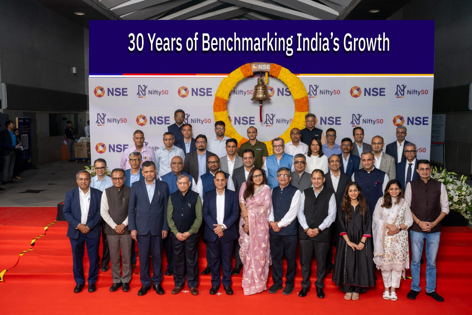 भारत के प्रमुख शेयर बाजार सूचकांक निफ्टी 50 के 30 वर्ष पूरे, एनएसई ने मनाया विशेष समारोह