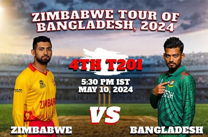 BAN vs  ZIM T20 : क्या बांग्लादेश के खिलाफ चौथा T20 मैच जीत पायेगी जिम्बाब्वे 