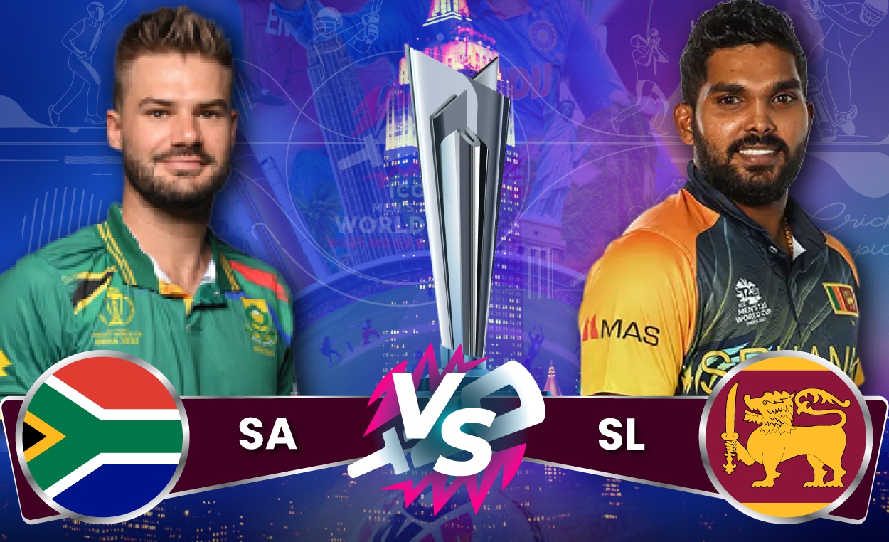 SL vs RSA t20 world cup : श्रीलंका और दक्षिण अफ्रीका के बीच होने वाला मैच कौन जीतेगा 