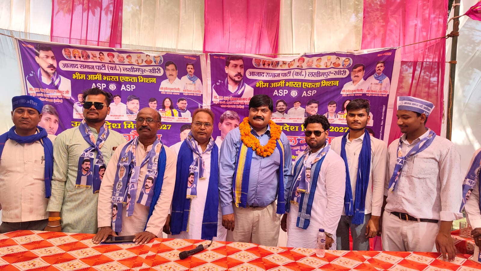 आजाद समाज पार्टी के सदस्यता अभियान में सैकड़ों लोग हुए शामिल