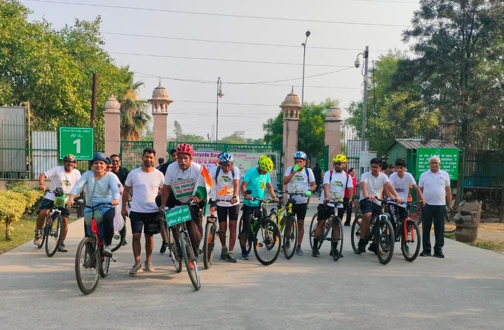 Bicycle rally organized on the occasion of World Bicycle Day
