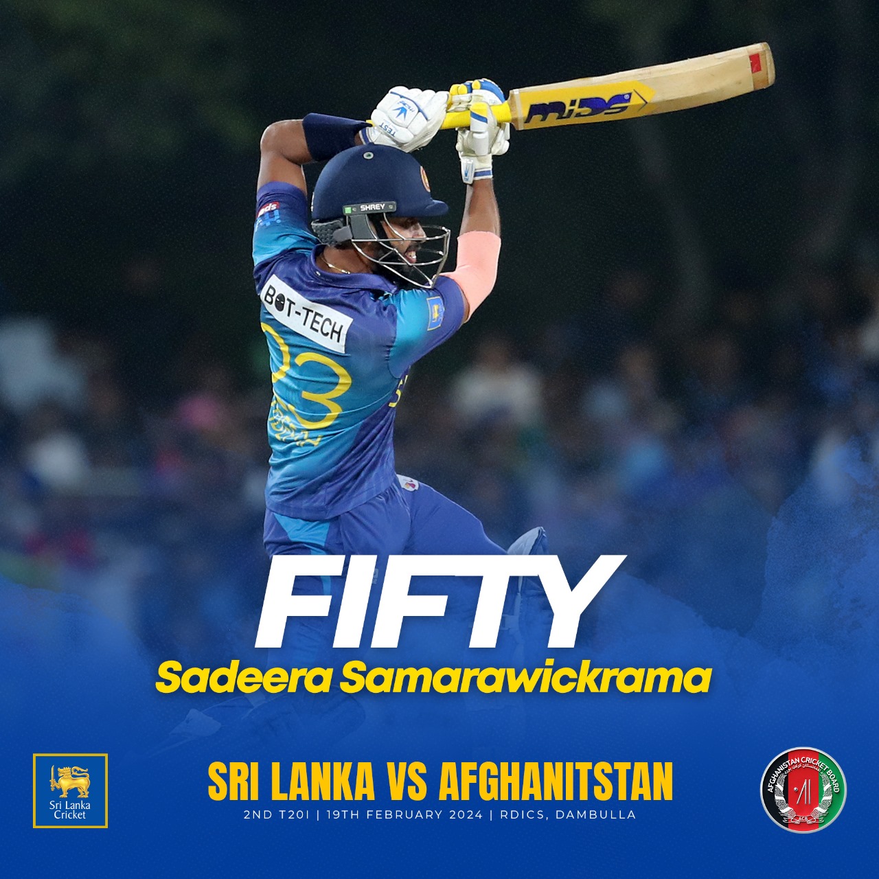 Sri Lanka vs Afghanistan T20I : Sri Lanka ने दूसरे  T20I  मैच में Afghanistan को इतने रनों से हराया 
