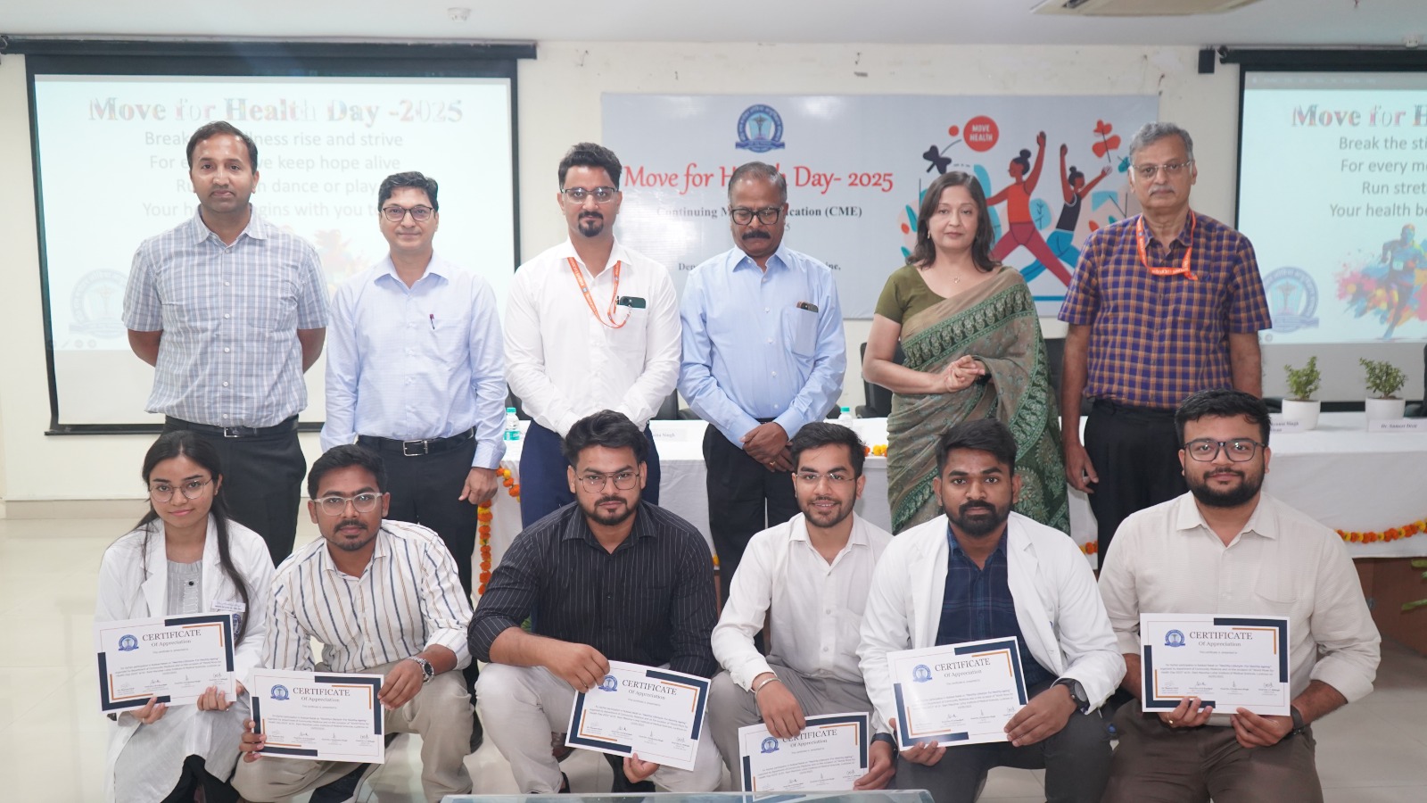 Awareness program on physical activity at Ram Manohar Lohia Institute of Medical Sciences