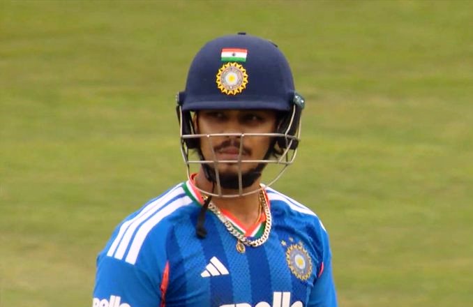 <blockquote class="twitter-tweet" data-media-max-width="560"><p lang="en" dir="ltr">RUN OUT DISMISSAL OF ISHAN KISHAN.🥺<br><br>- Big disappointment for Ishan Kishan as bags 2nd consecutive run out dismissals. <a href="https://t.co/2H5aWe3JPT">pic.twitter.com/2H5aWe3JPT</a></p>&mdash; Maina Singh (@Maina_Singhx77) <a href="https://x.com/Maina_Singhx77/status/2072363474819371278?ref_src=twsrc%5Etfw">July 1, 2026</a></blockquote> <script async src="https://platform.x.com/widgets.js" charset="utf-8"></script>