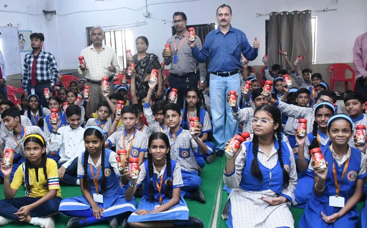 Children learnt to stay healthy in the workshop of Dabur Chyavanprash