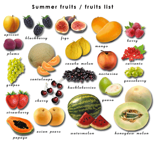 Know which are the seasonal fruits