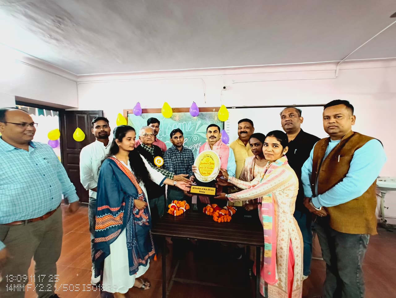 District Balrampur: Welcome ceremony organized in the Botany Department of MLK PG College