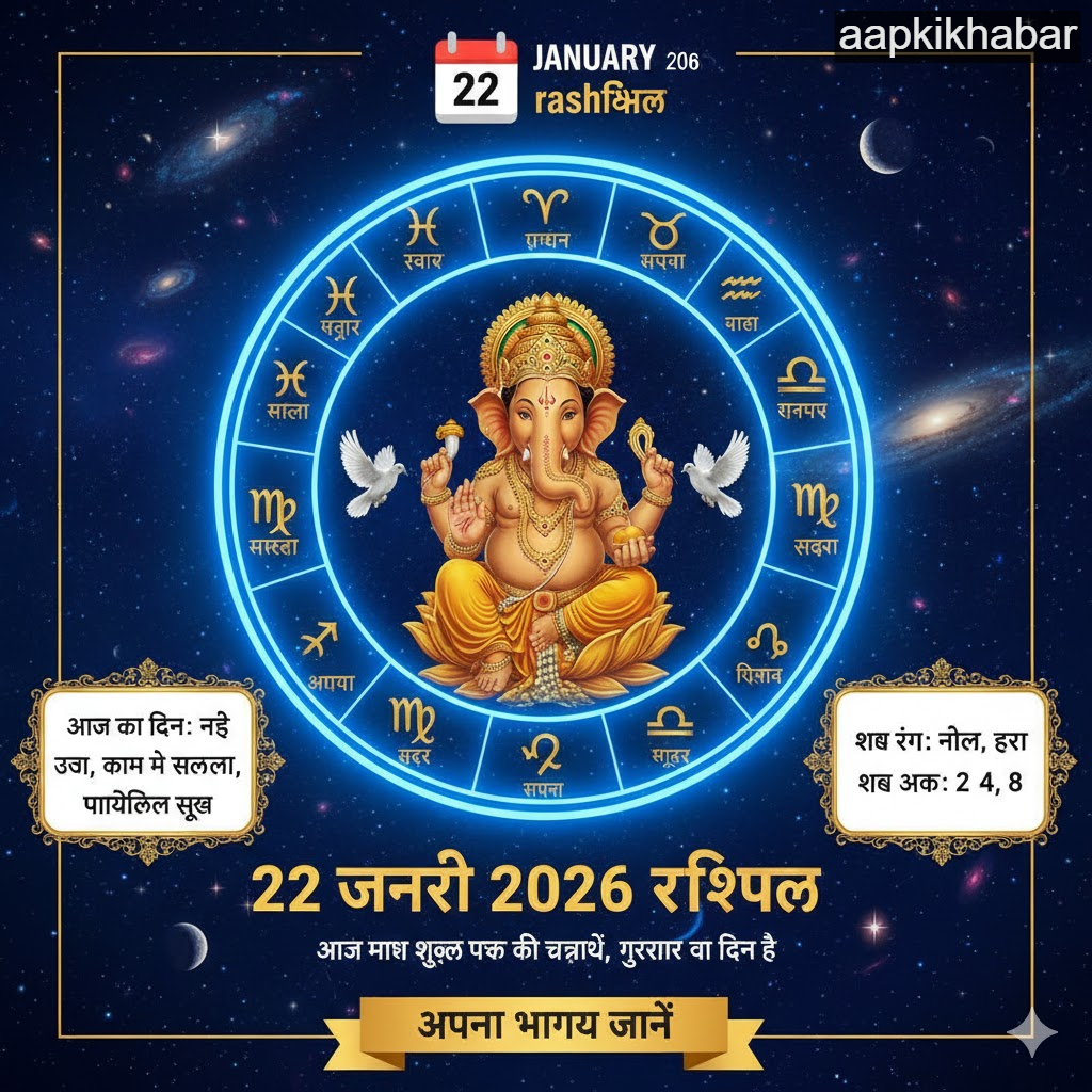 Rashifal 22 January 2026 : गणेश चतुर्थी पर किस राशि को मिलेगा सौभाग्य, किसे बरतनी होगी सावधानी